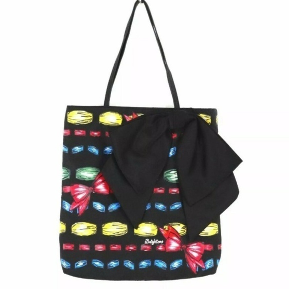 Brighton Take a Beau Black Large Bow Tote Bag NWOT